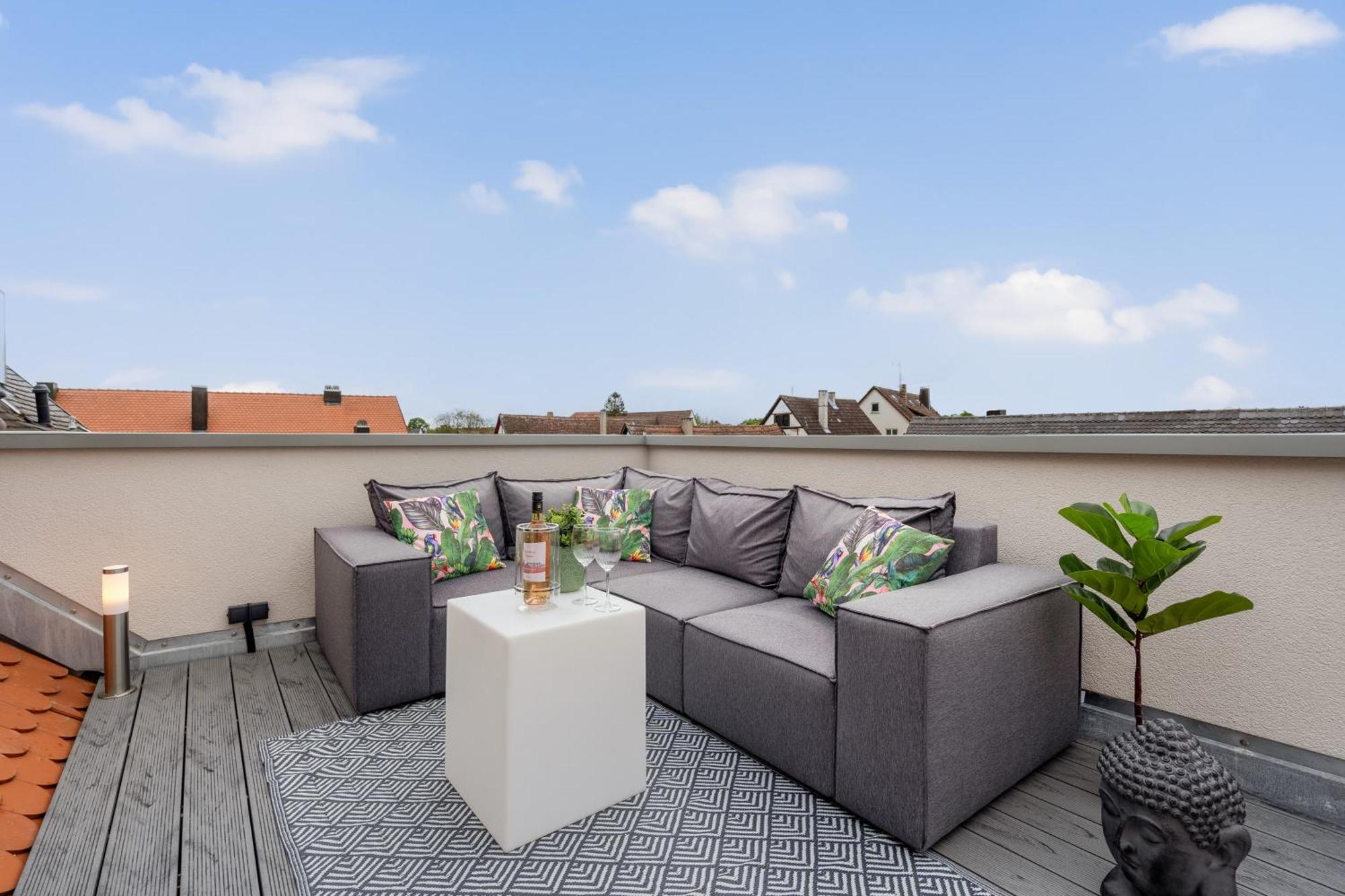 Namaste Homes - Ferienwohnung Mit Dachterrasse Bad Windsheim Luaran gambar